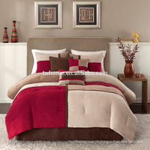 Madison Park Sundance Tröster Duvet Abdeckung Pieced Red Bettwäsche Set